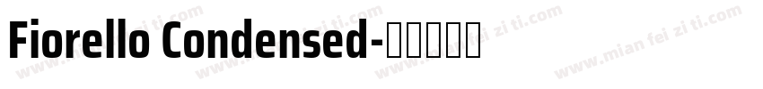 Fiorello Condensed字体转换